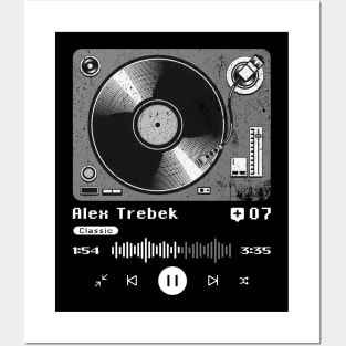 Alex Trebek ~ Vintage Turntable Music Posters and Art